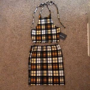 Plaid 2 piece set